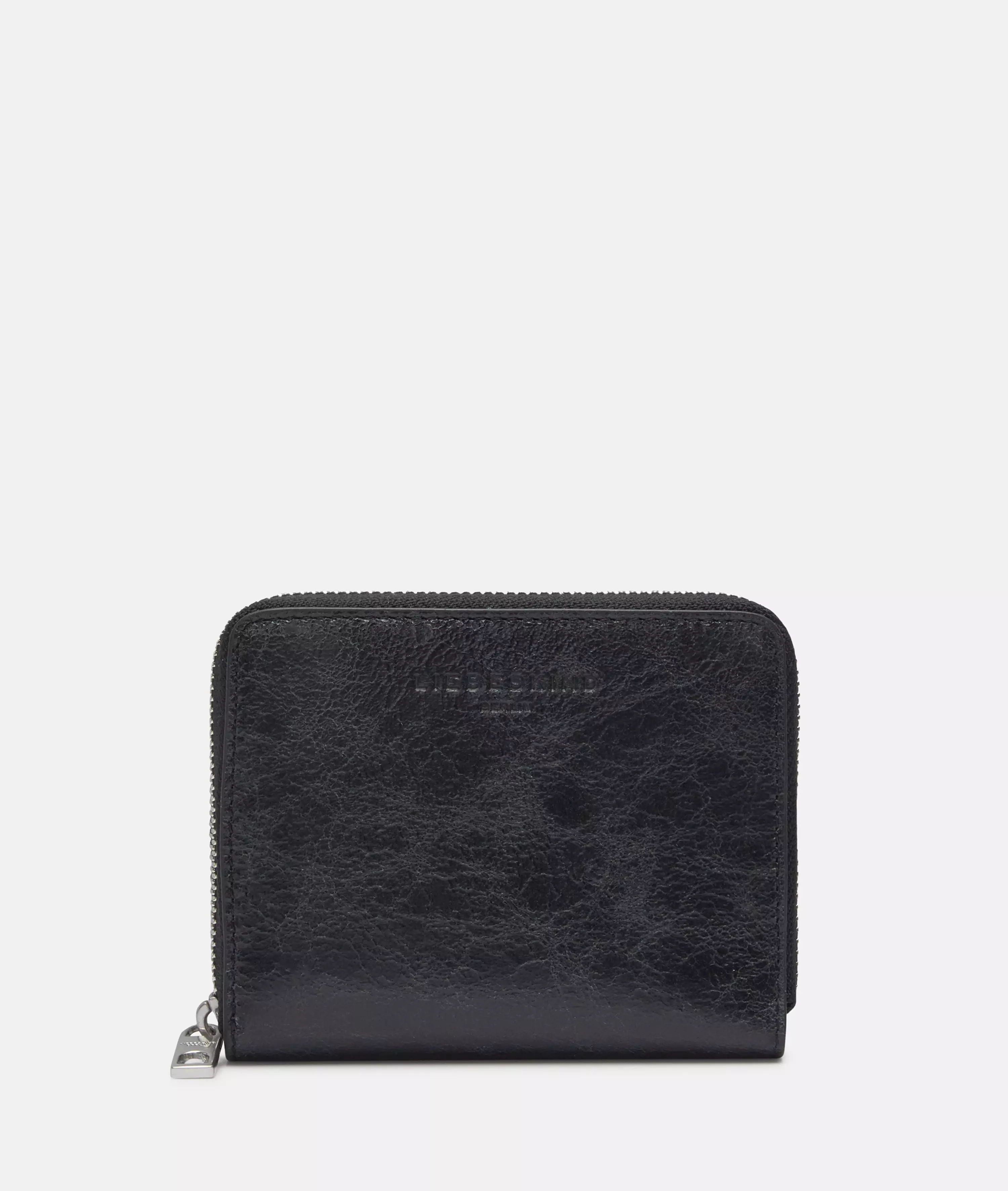 Wallet Spacious wallet with crinkle effect
