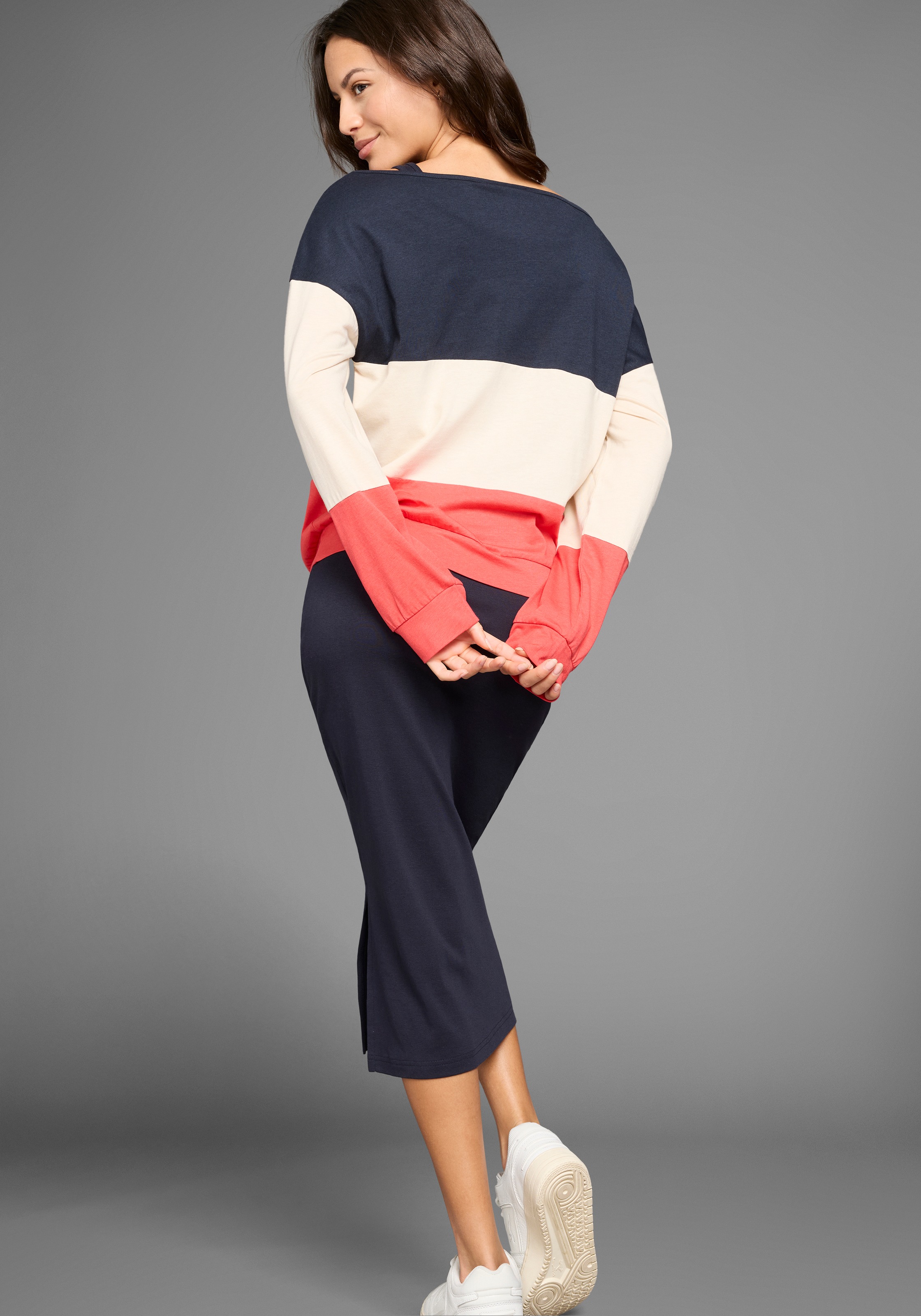 KangaROOS 2-in-1-Kleid Set, 2 Stk. tlg. mit Streifenshirt im Lagenlook - NEUE KOLLEKTION