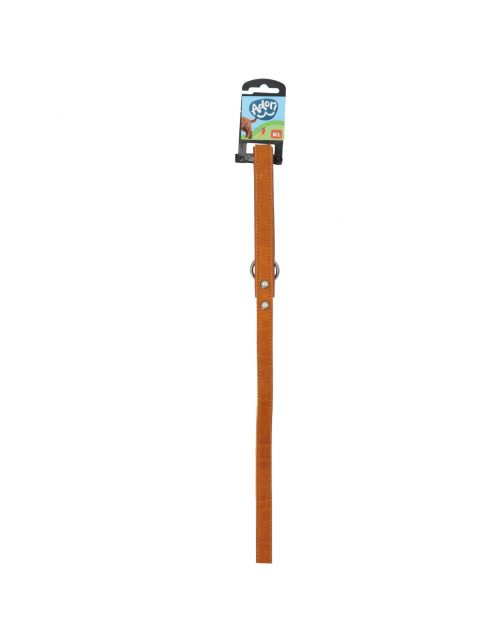 Adori Looplijn Vetleder Gevoerd Handvat - Hondenriem - 130x1.8 cm Cognac Cognac M\/L
