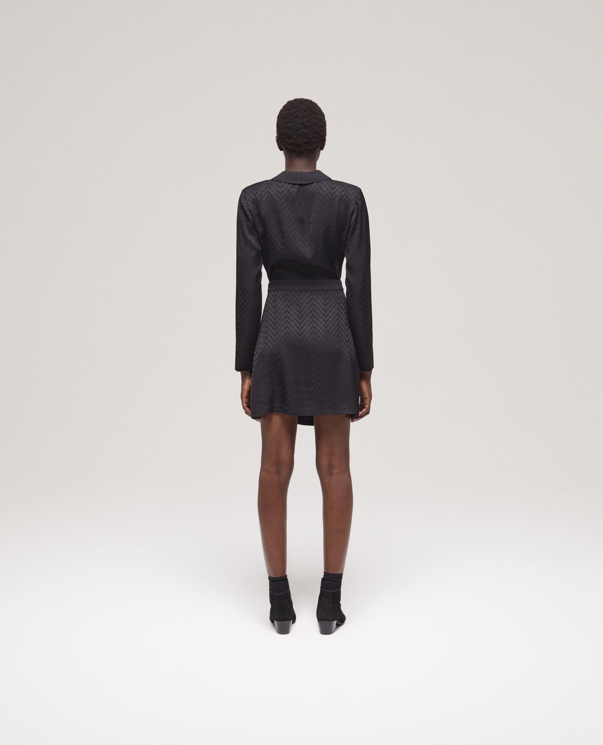 Robe courte portefeuille imprimée
