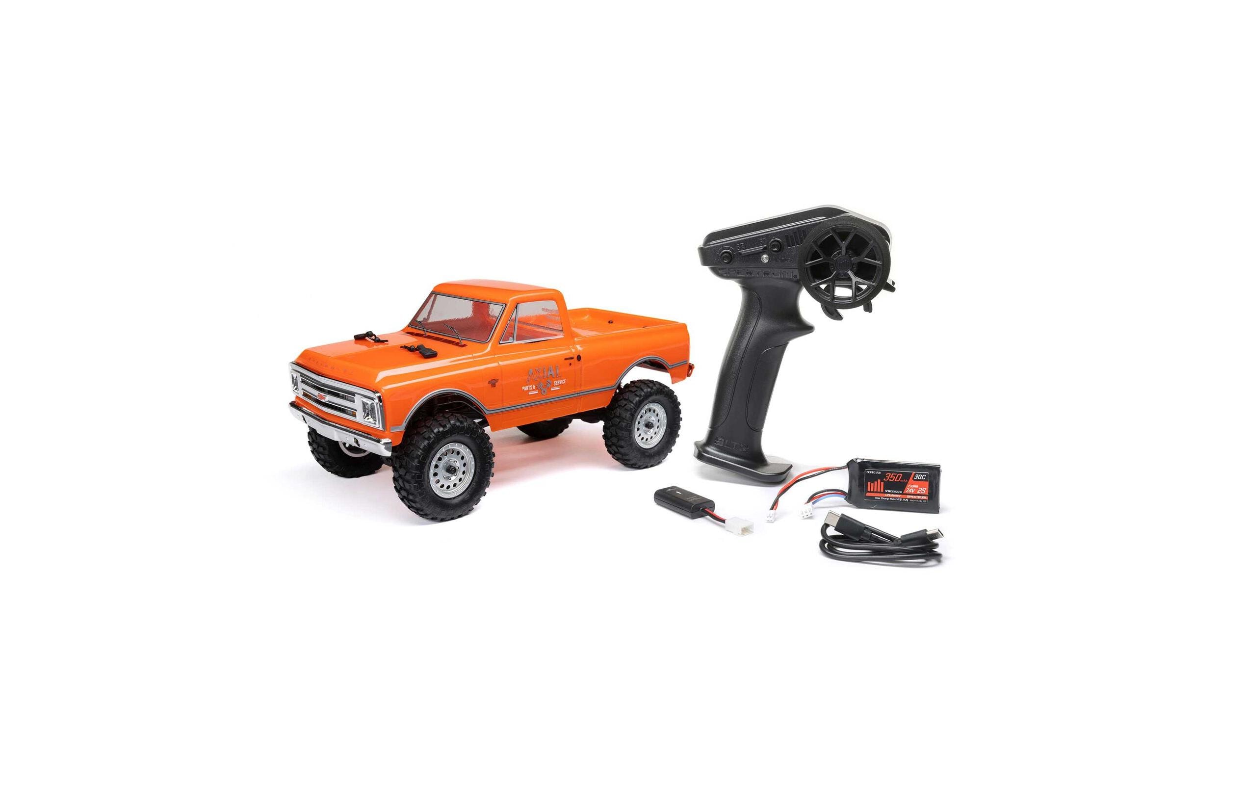 Scale Crawler SCX24 1967 Chevrolet C10 V2 Orange, RTR, 1:24<br>Kleiner 4wd Rock Crawler mit Chevy C10 Pick-up Karosserie