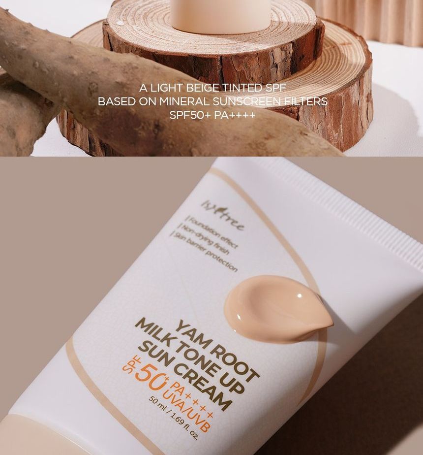 Isntree - Yam Root Milk Tone Up Zonnebrandcrème