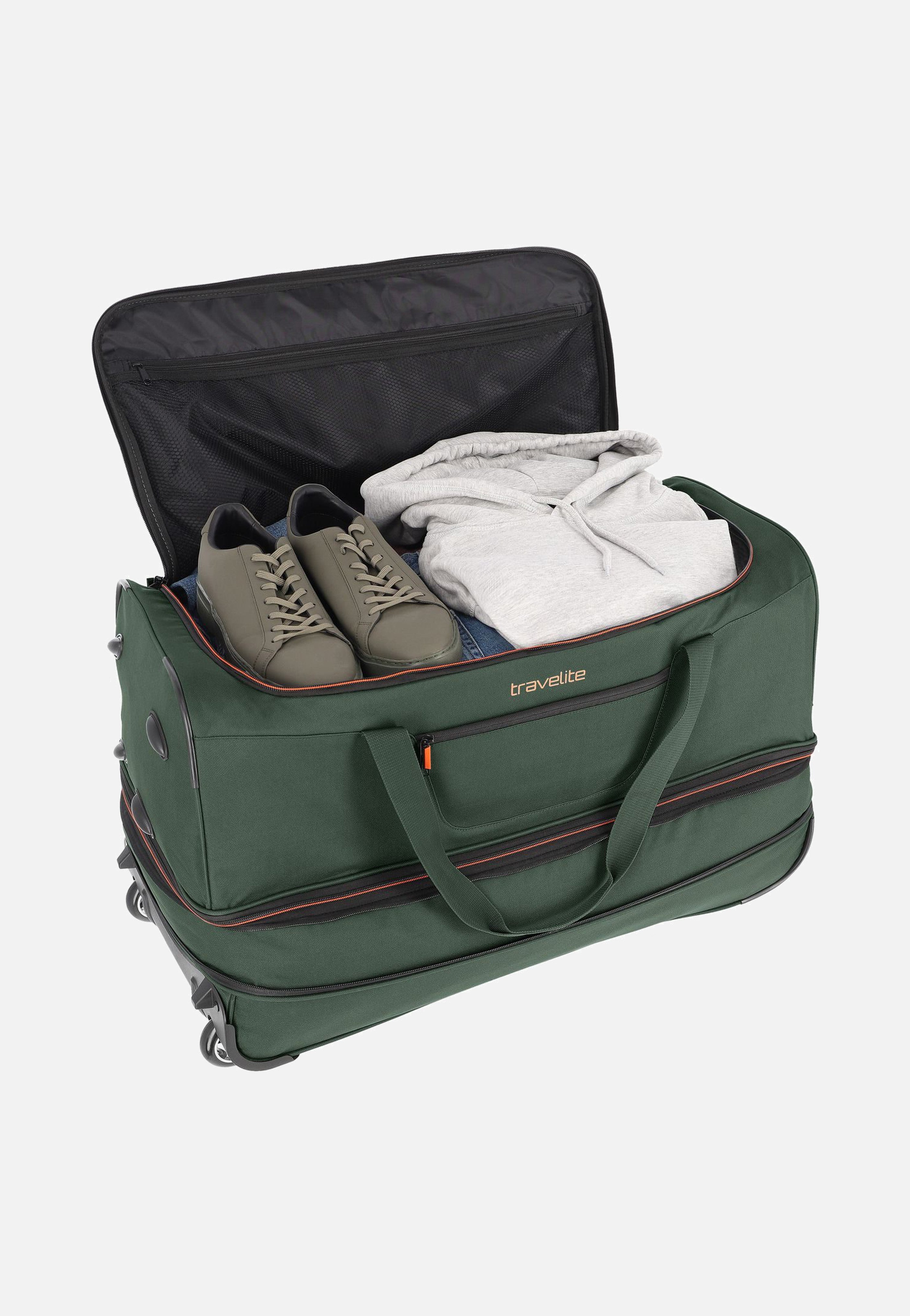 Basics Trolley L Dunkelgrün - Travel Bag