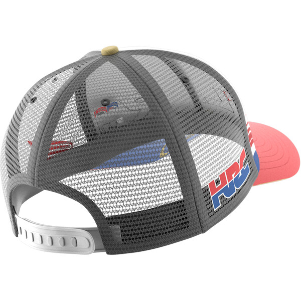Ixon - Casquette Mesh LCR 22 Blanc / Rouge