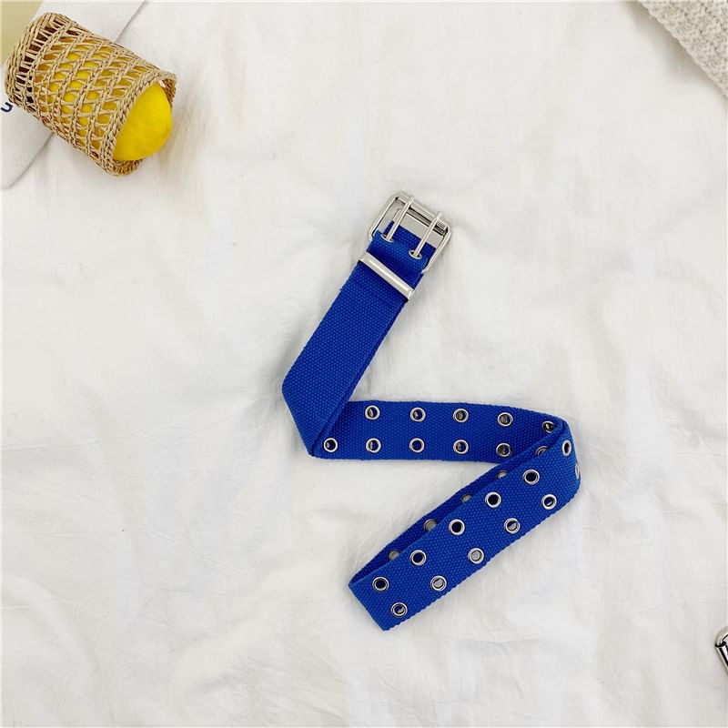 Carmola - Unisex canvas riem met dubbele ogen in 7 kleuren