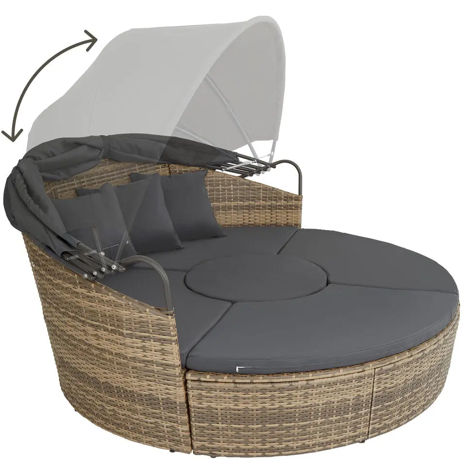 tectake Wicker zonne-eiland Santorini, Natuur