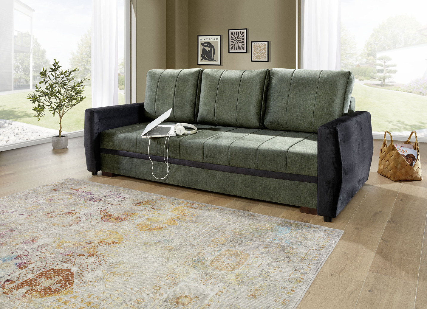 Schlafsofa mit Bettkasten