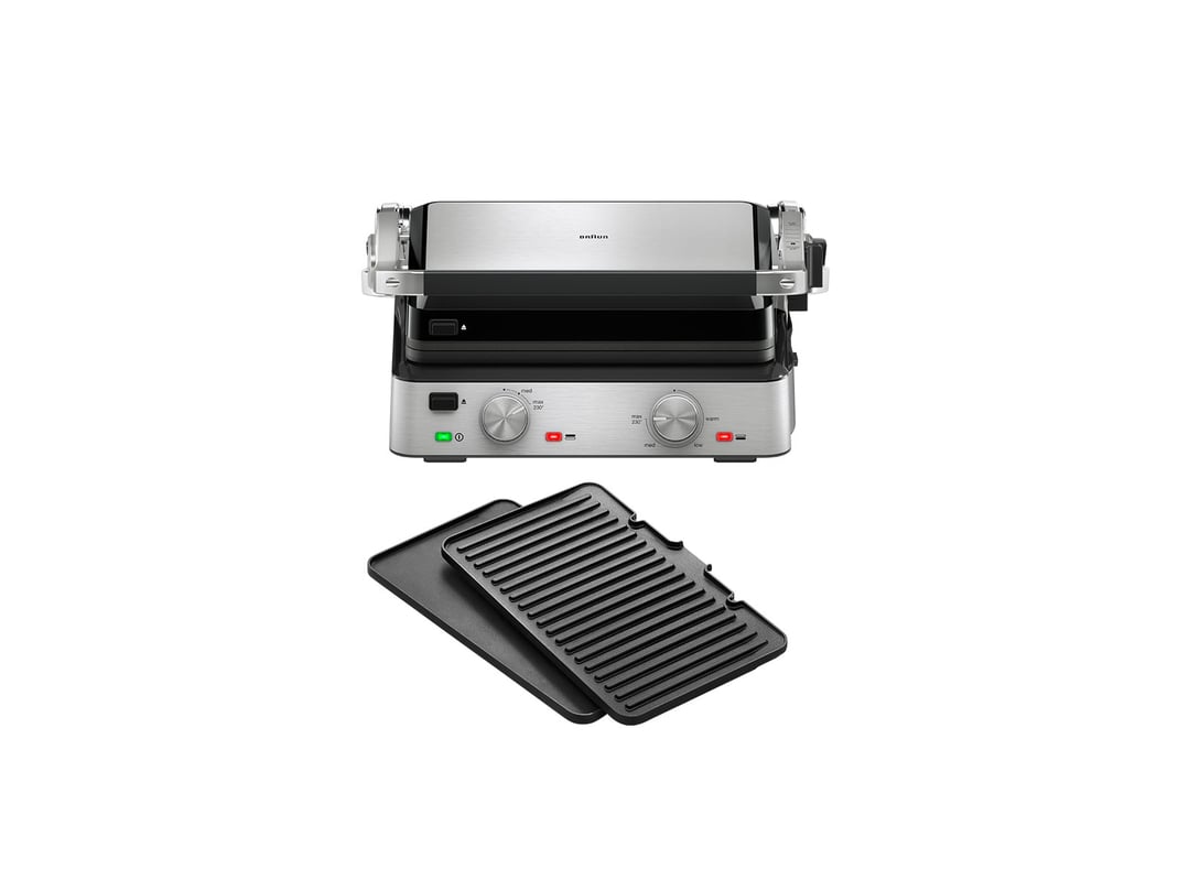 GRELHADOR DE PLACAS BRAUN CG7020 INOX 2000W