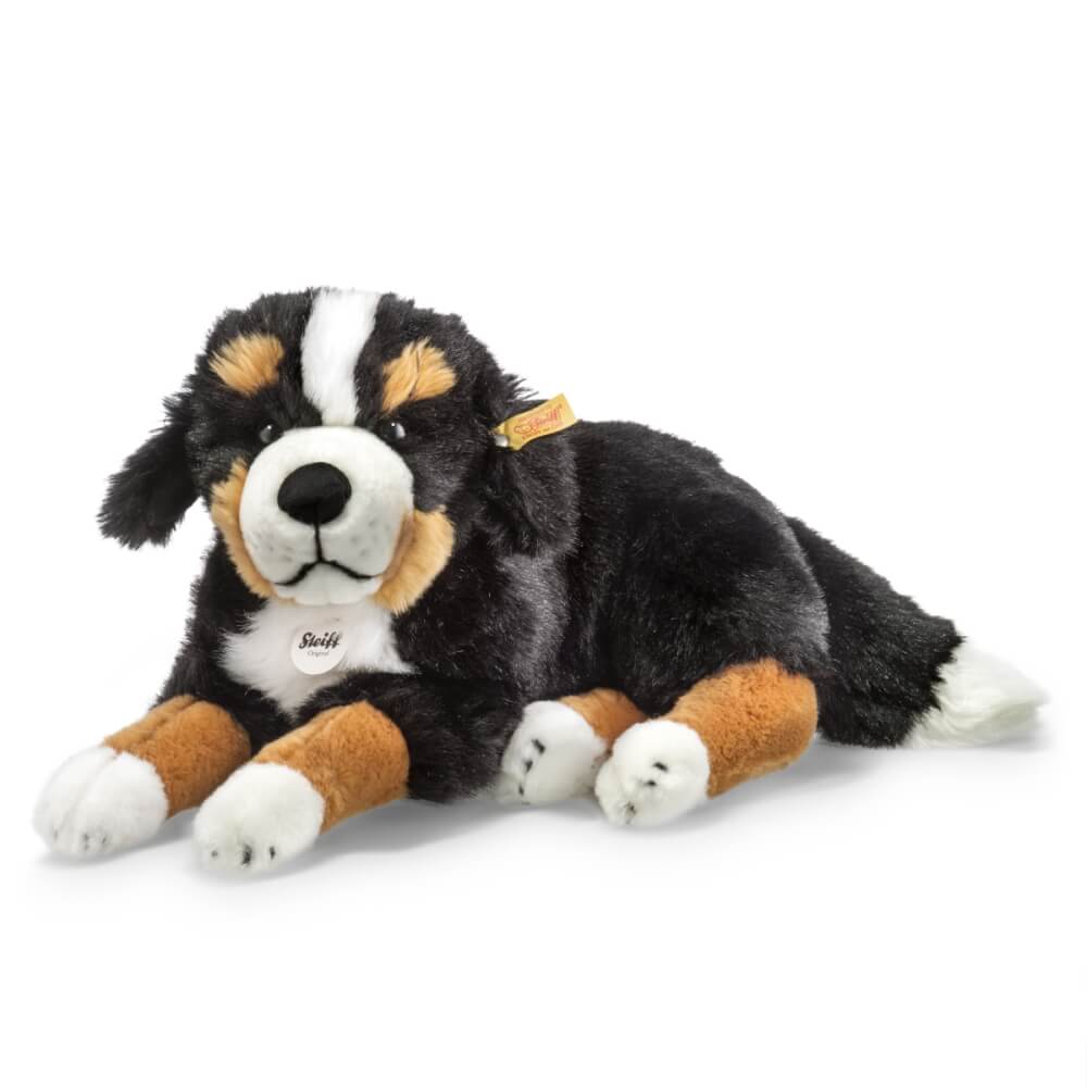 Steiff Senni Berner Sennenhund, schwarz/braun/weiß, liegend, 45 cm
