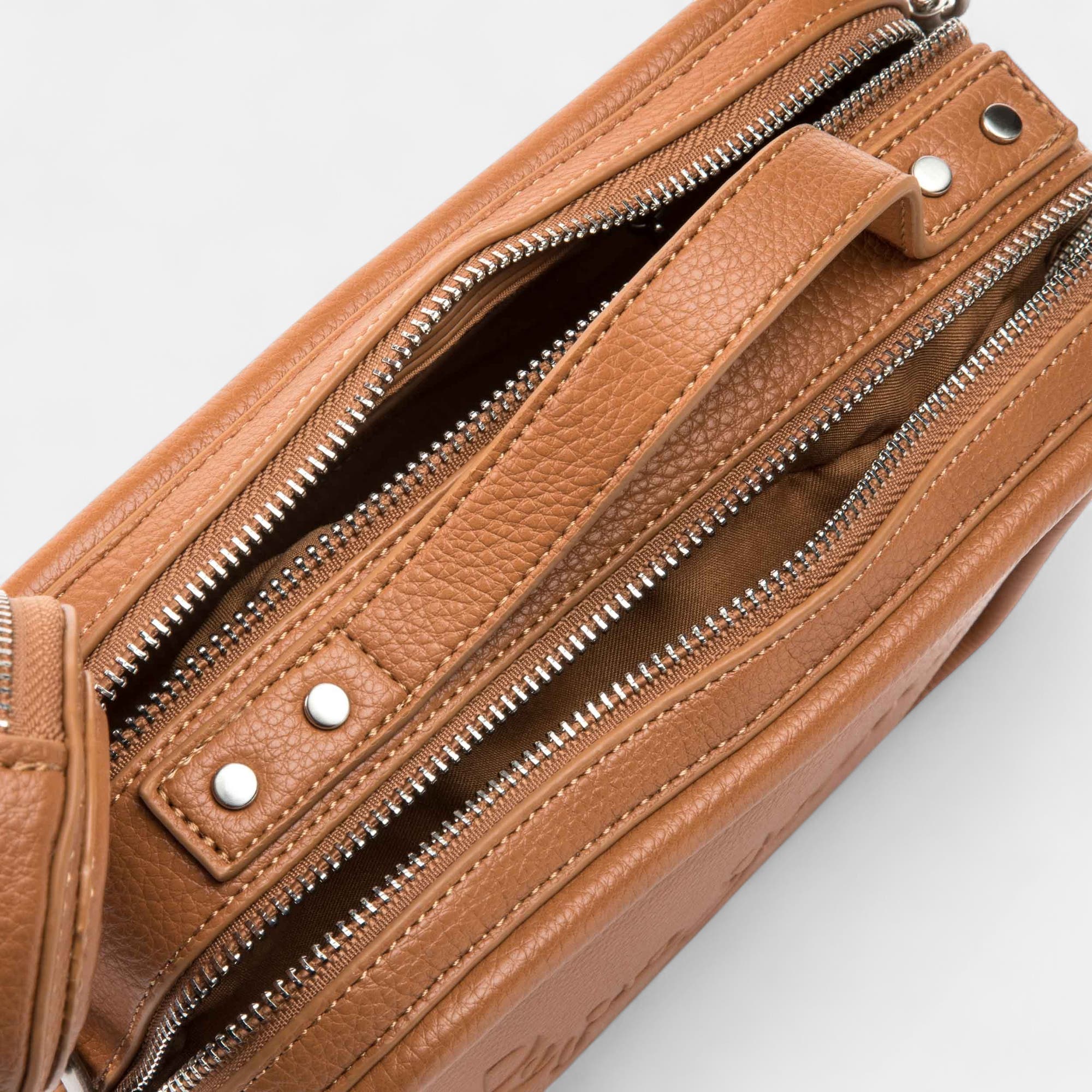 Sac bandoulière cognac