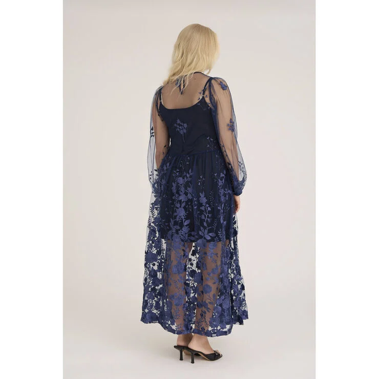 A-VIEW Fuschia dress Navy