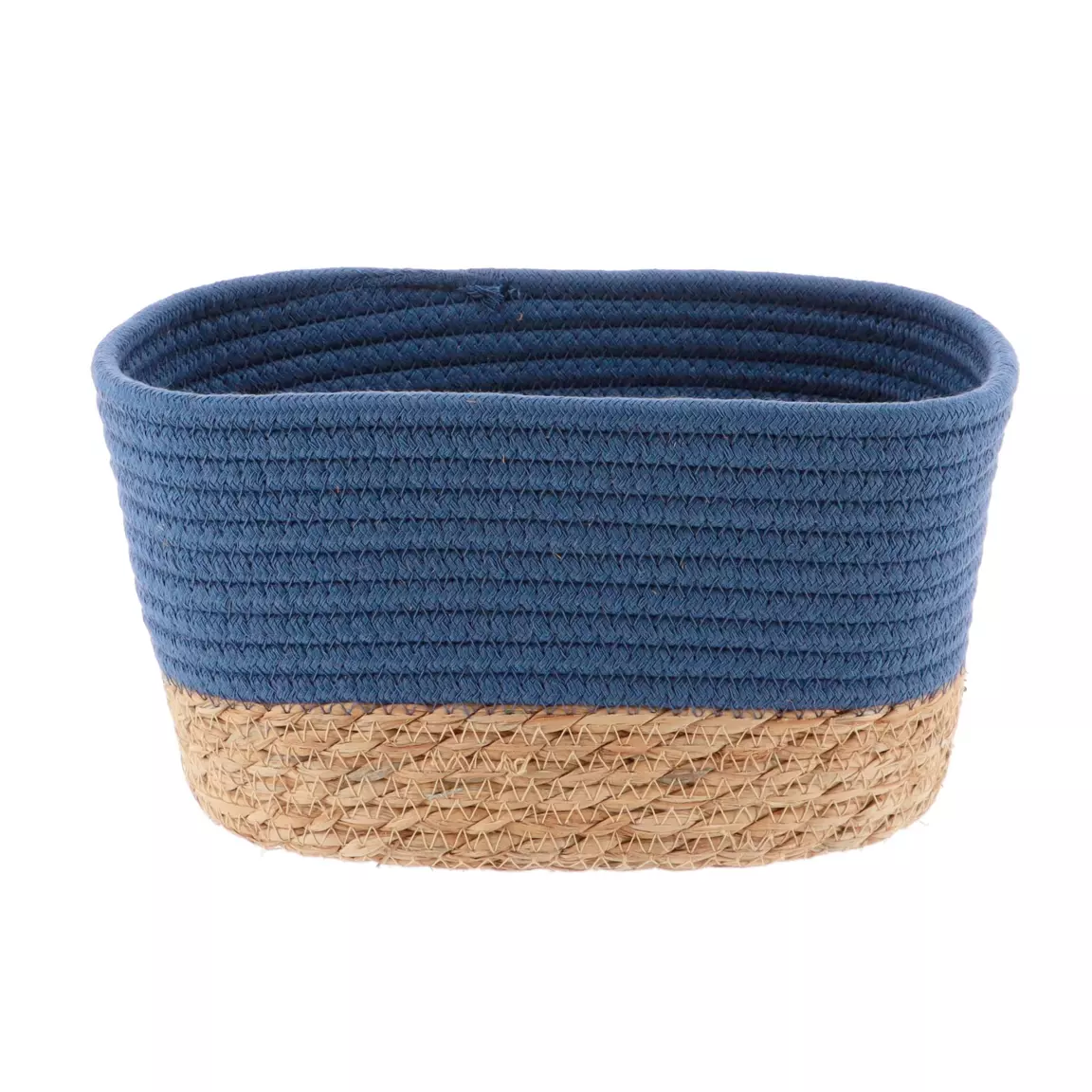 Lot de 3 paniers de rangement (H13 cm) Timeless Bleu indigo