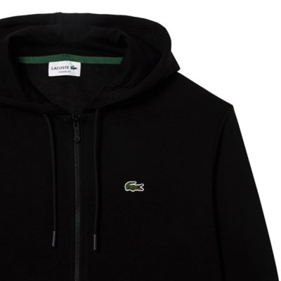 Sweatshirt zippé à capuche homme en molleton LACOSTE