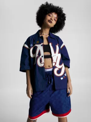 Camisa de manga curta com logotipo College NY