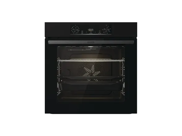 Gorenje Essential BOS6737E06B - Ovn - med dampfunktion - til indbygning - niche - bredde: 56 cm - dybde: 55 cm - højde: 59 cm - med selv-rengøring - Klasse A - sort