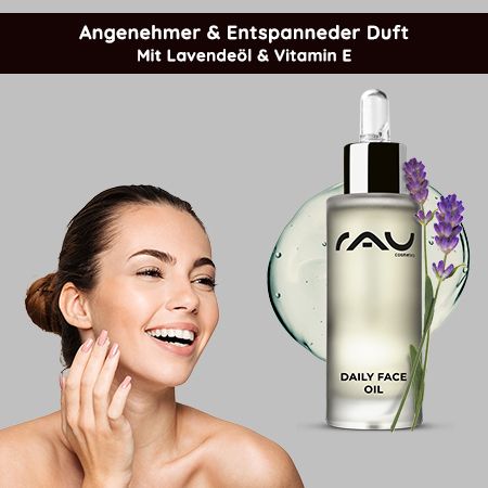 RAU Cosmetics Daily Face Oil Gesichtspflege mit verschiedenen natürlichen Ölen und Vitamin E