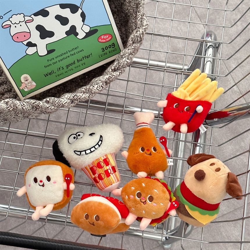 Indus - Fastfood Chenille koelkastmagneet (verschillende ontwerpen)