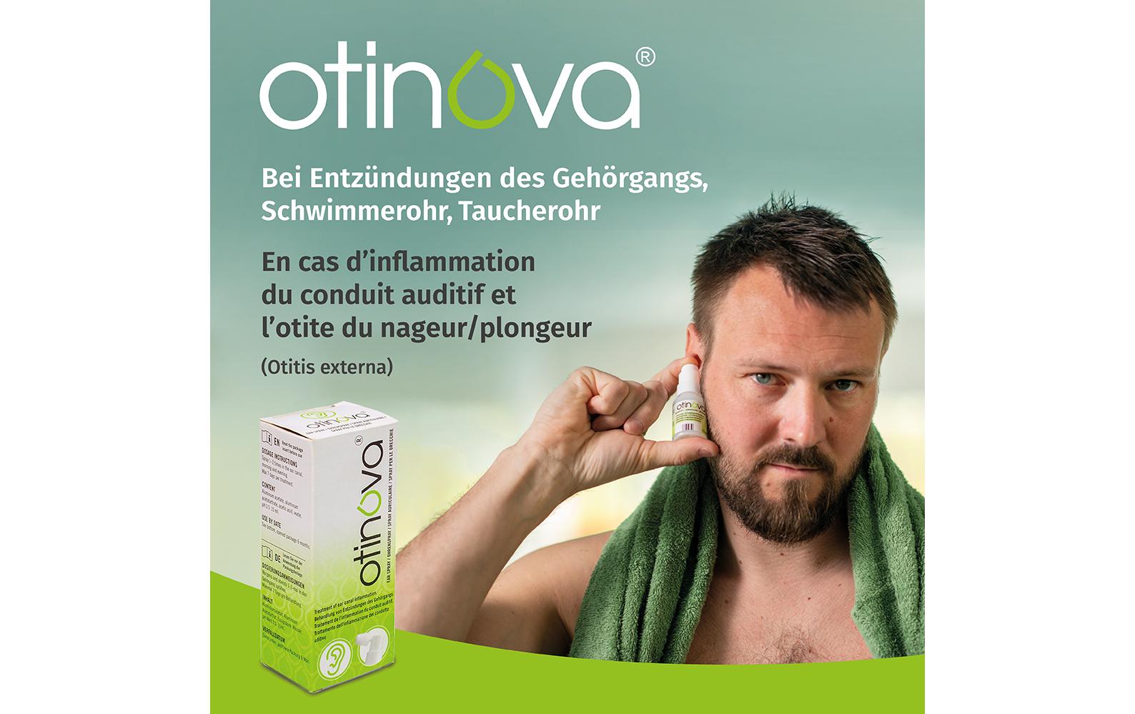 Otinova Ohrenspray 15 mlOhrenspray bei Taucherohr, Schwimmerohr