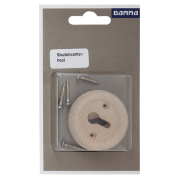GAMMA sleutel rozet rond hout