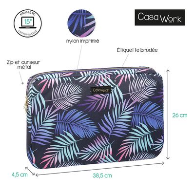 Viquel Casawork - Housse pour ordinateur portable 15″ - Tropical Night