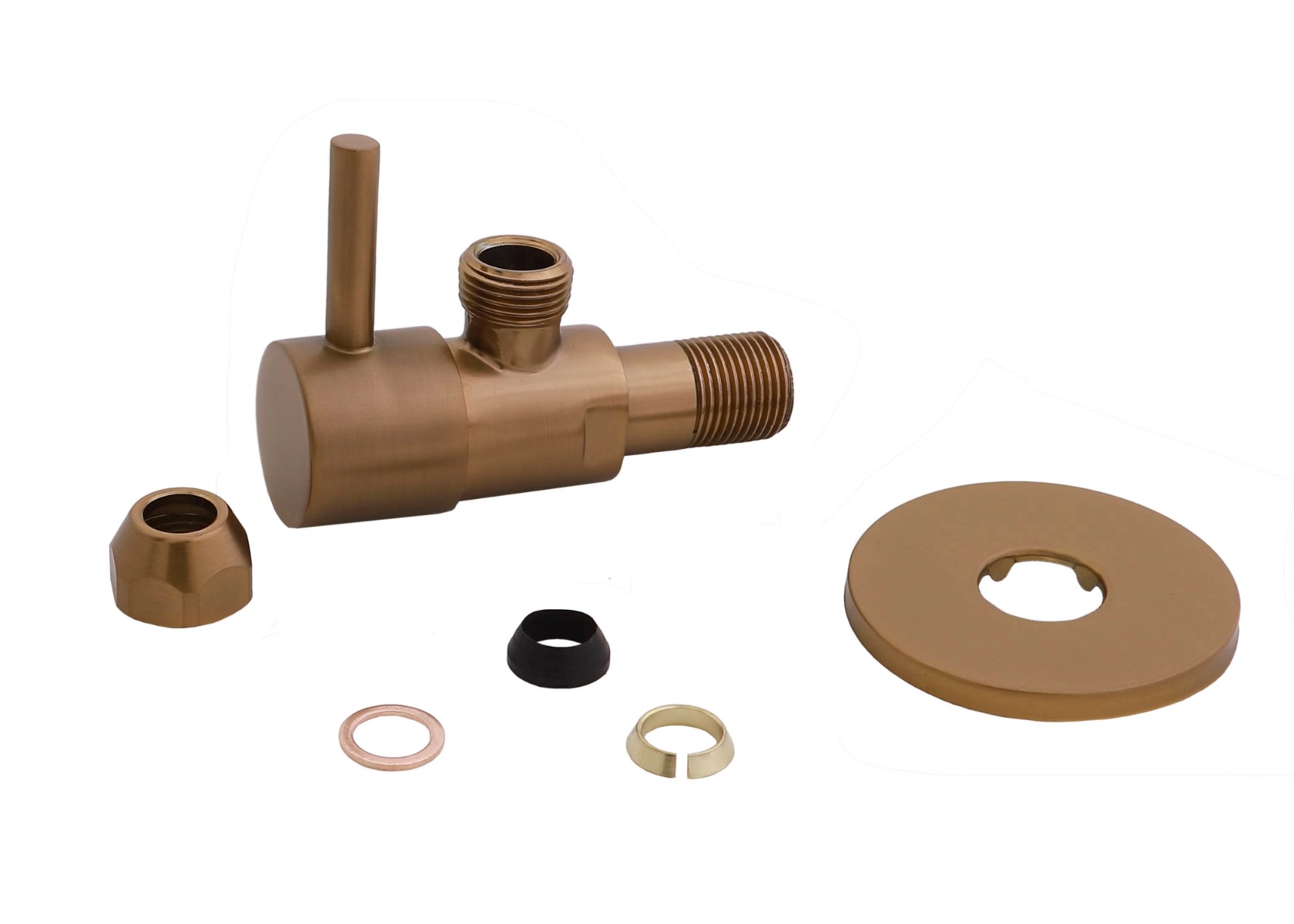 Mueller Bronzo hoekstopkraan 3/8 x 3/8 of knel 10mm brons koper