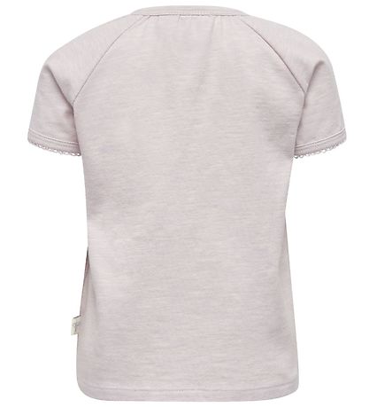 Hummel T-Shirt - HMLKaya - Helles Lavendel m. Text