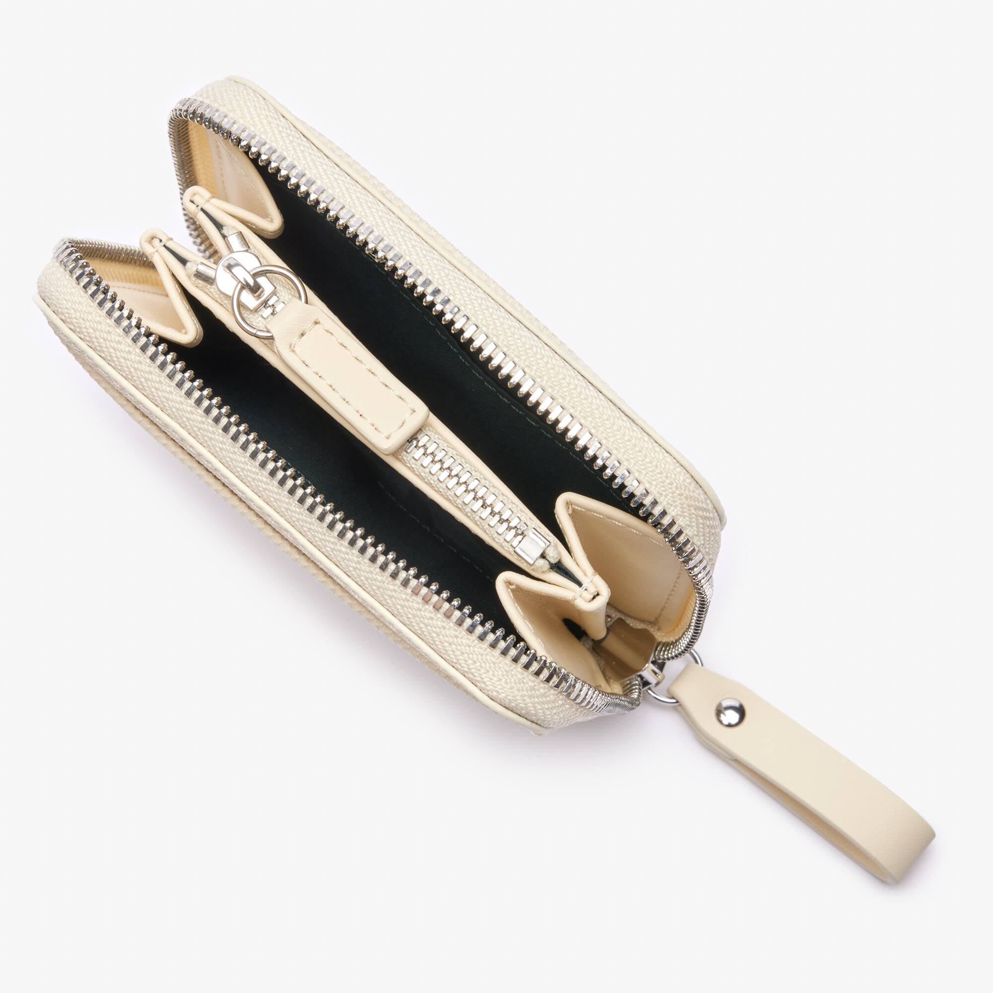 Daily Lifestyle Münzbörse aus Canvas Geldbörsen & Kleinlederwaren - Weiss - Lacoste - Damen