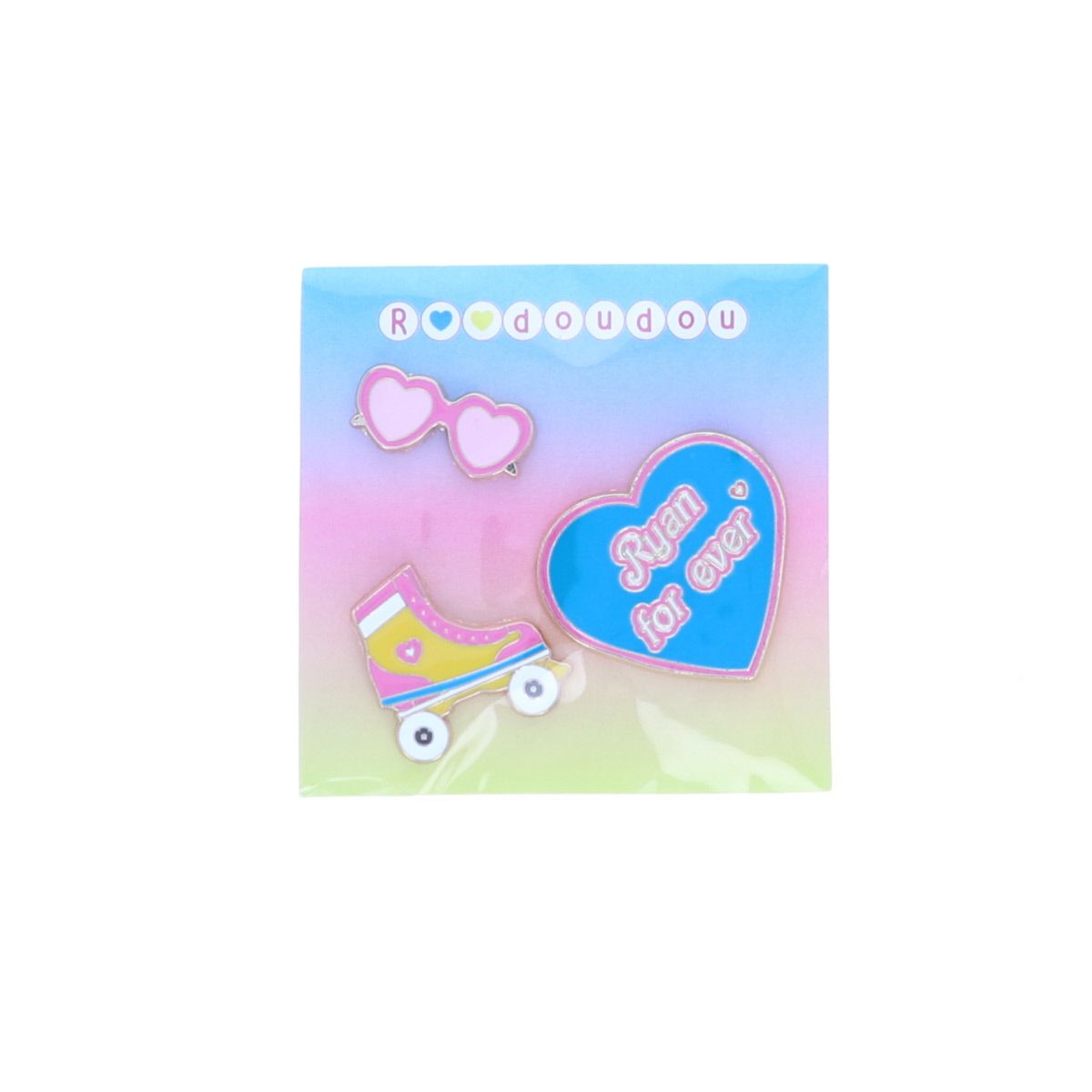 Lot de 3 pin's Ryan for Ever Roodoudou