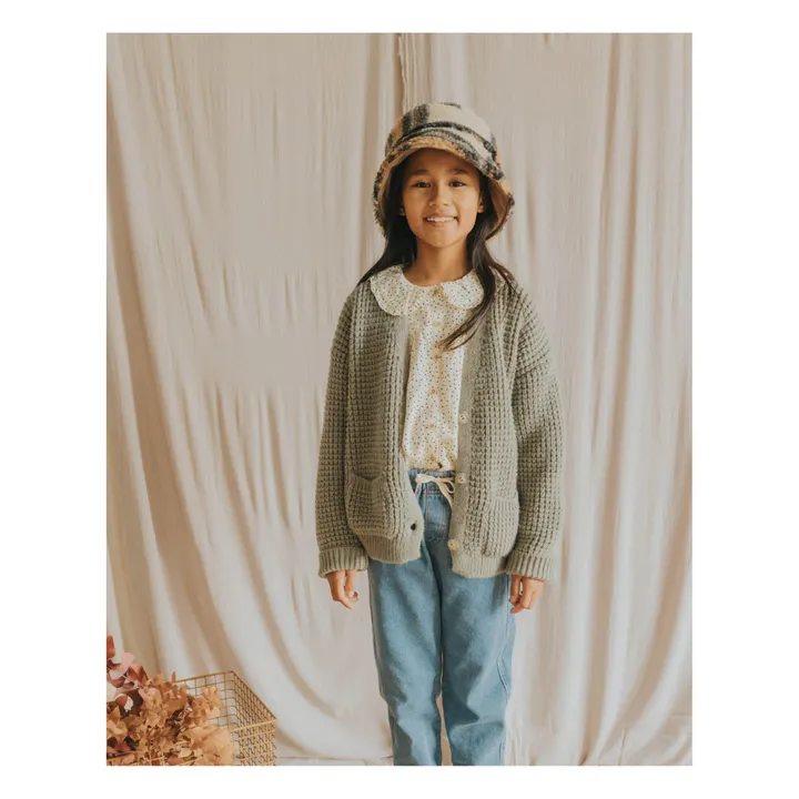 Búho Cardigan Poches | Sauge