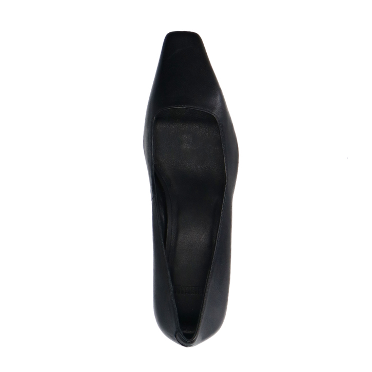 Zwarte leren pumps