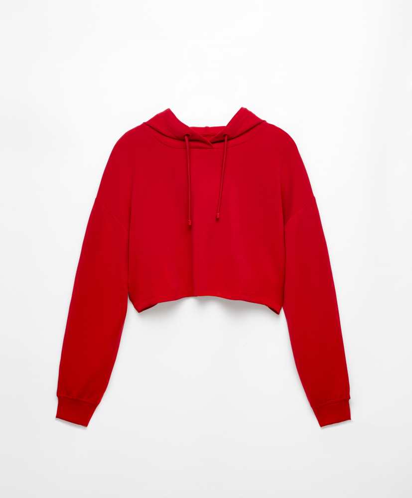 Moletom cropped de modal