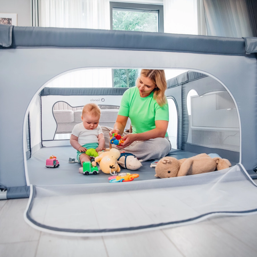 lionelo Laufstall Willow Grey Concrete