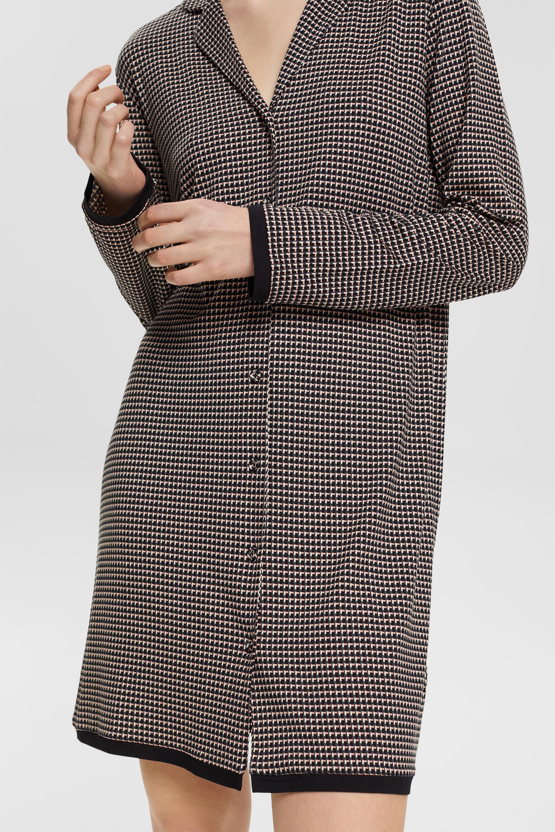 Chemise de nuit à motif all-over