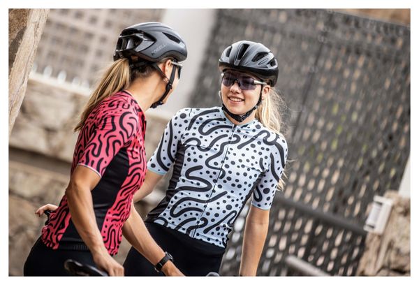 Maillot Manches Courtes Velo Rogelli Abstract - Femme