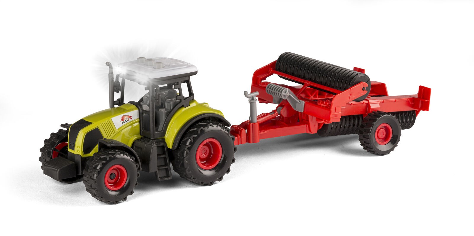 Bull - Tractor with large trailer 1:32, assorted (41856)