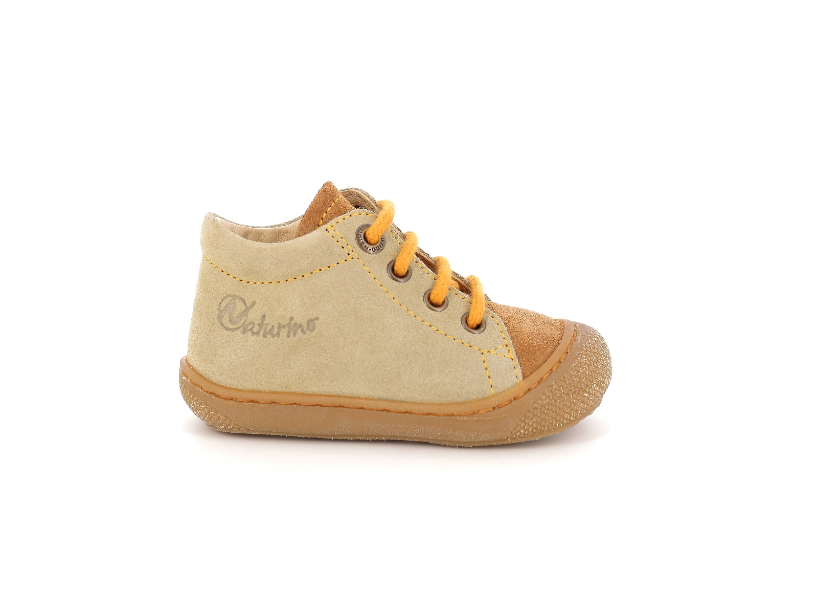 Naturino-COCOON SUEDE Nubuck Marron-Vert