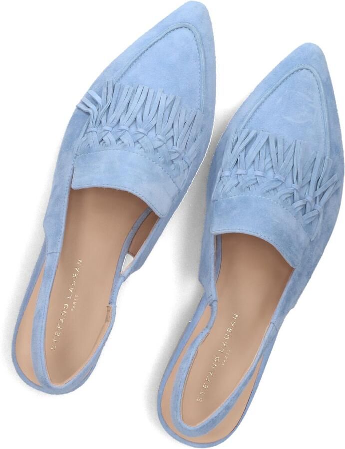 STEFANO LAURAN Slingbacks Dames E2575 Maat: 42 Materiaal: Suède Kleur: Blauw