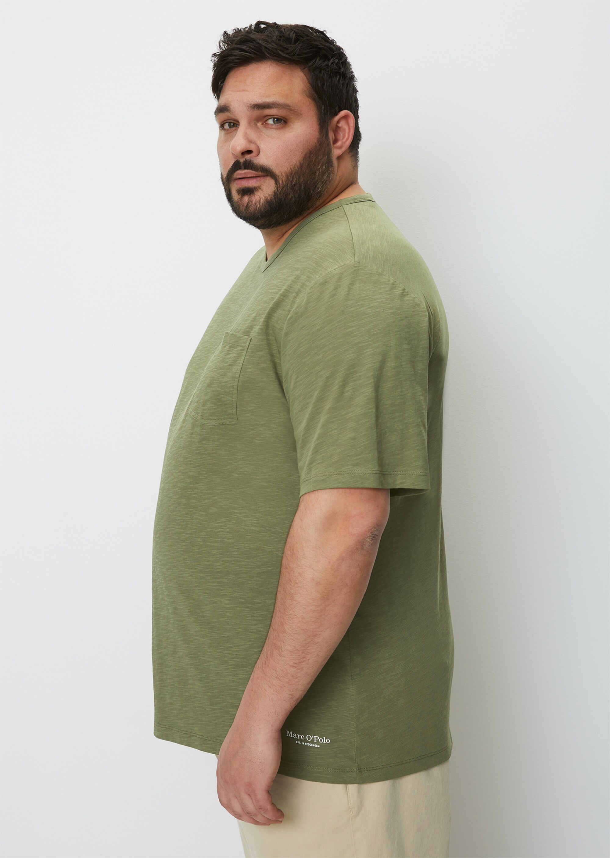 T-Shirt regular in softer Slub-Jersey-Qualität
