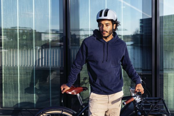 Abus Hud-Y Cykelhjelm, Race Grey