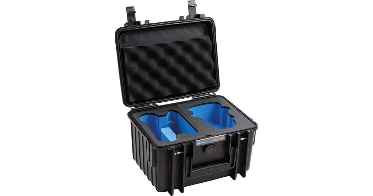 B&Woutdoor.case type 2000 Mini2 koffer  (Zwart)