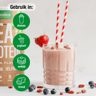 Purasana Vegan Pea Proteine 74% Vanille Poeder 400GR