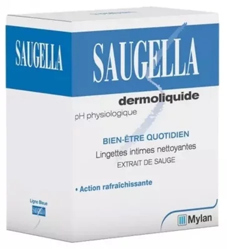 Dermoliquide - 10 Lingettes Intimes Nettoyantes Individuelles