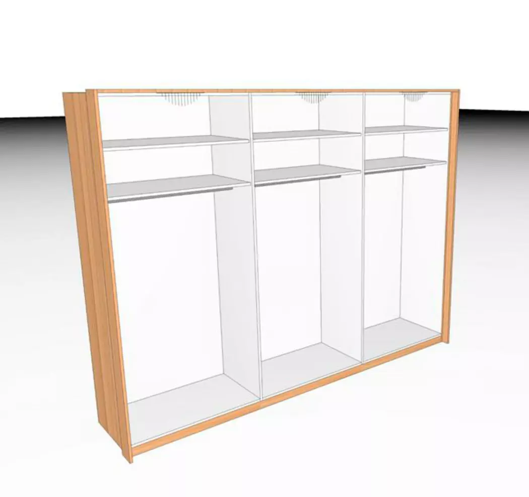 Kleiderschrank Malaga 300 x 230 cm