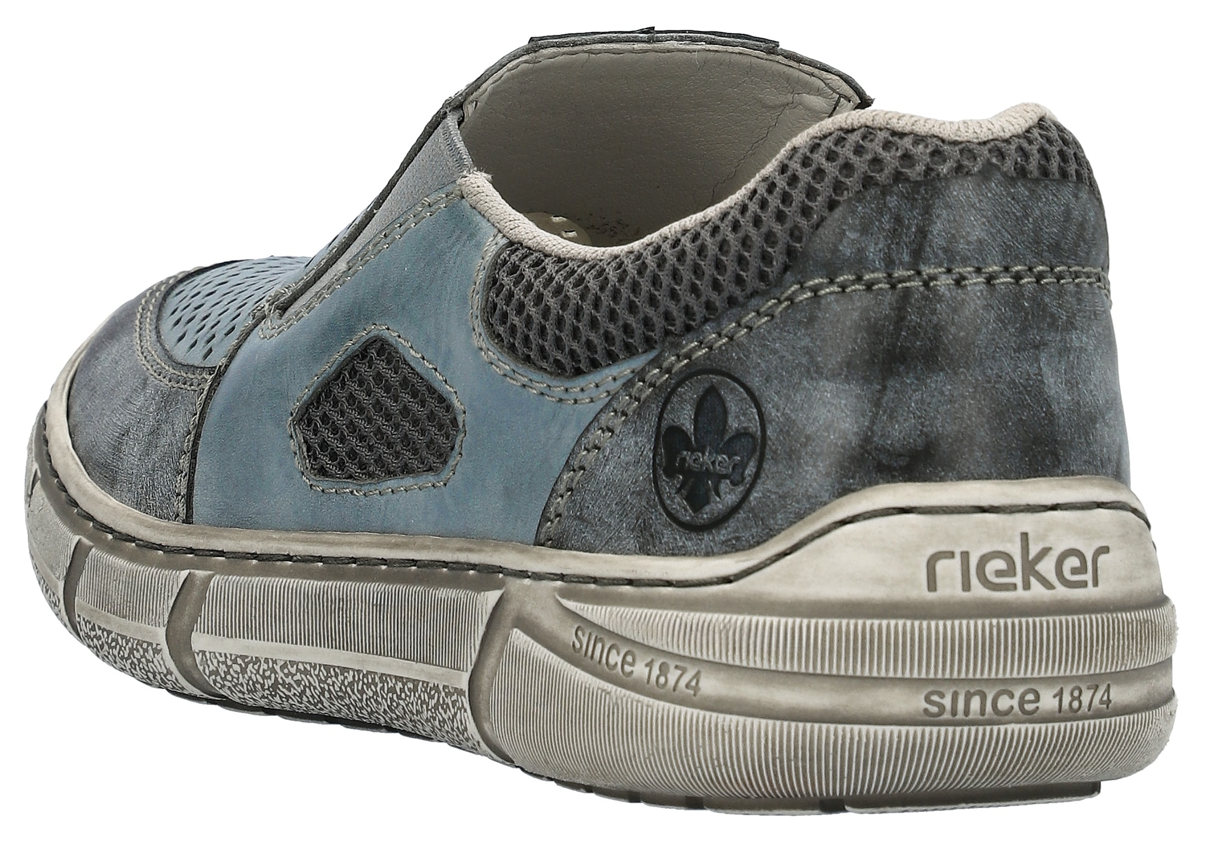 Rieker Slipper  , Halbschuh, Freizeitschuh mit seitlichem Gummizug für guten Sitz