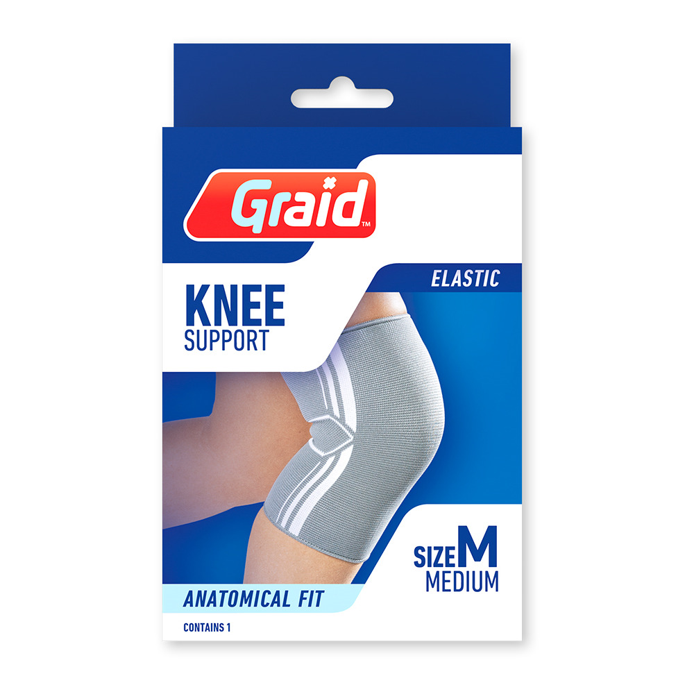 Graid Elastisk Knæstøtte M - 1 stk.