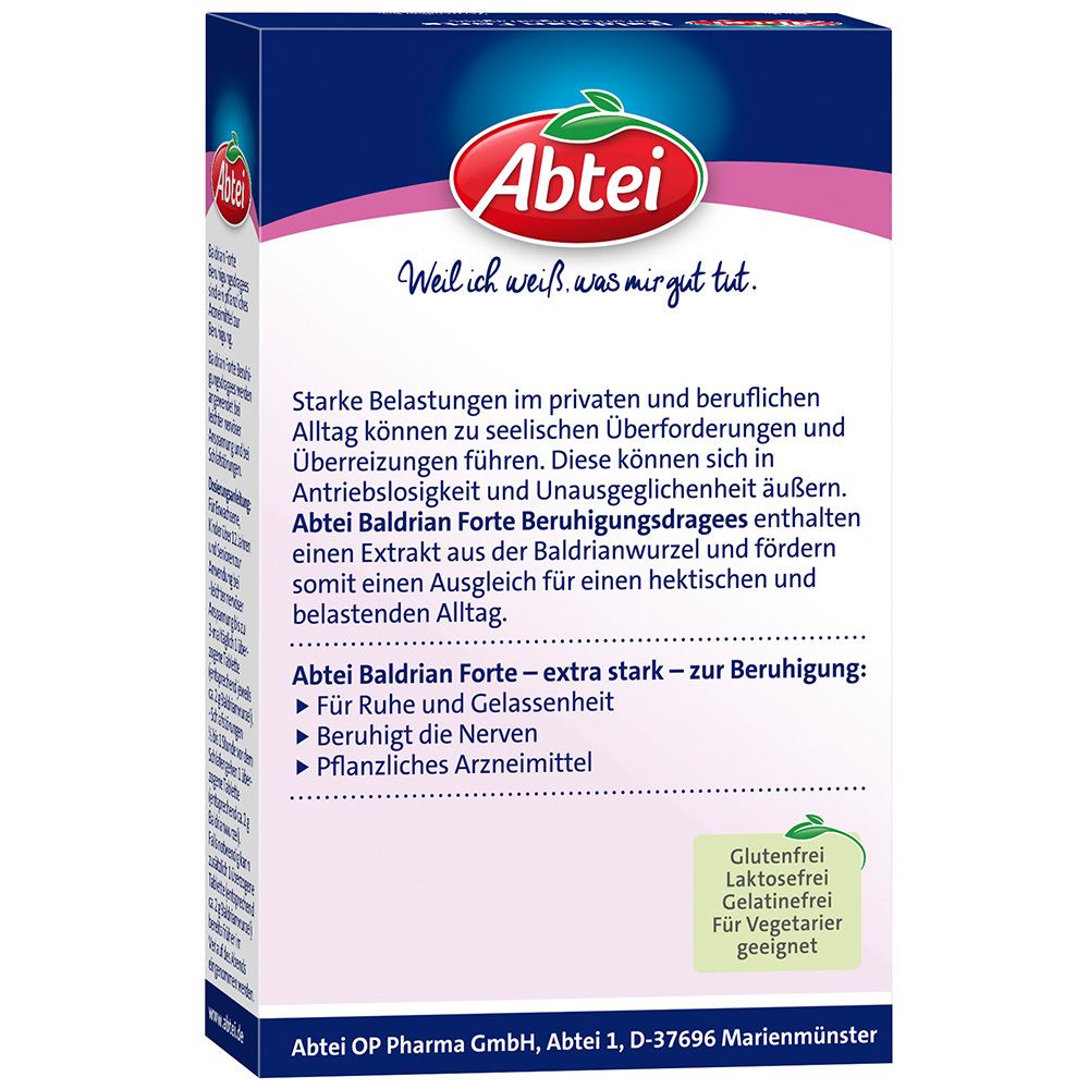 Abtei Baldrian Forte Beruhigungsdragees
