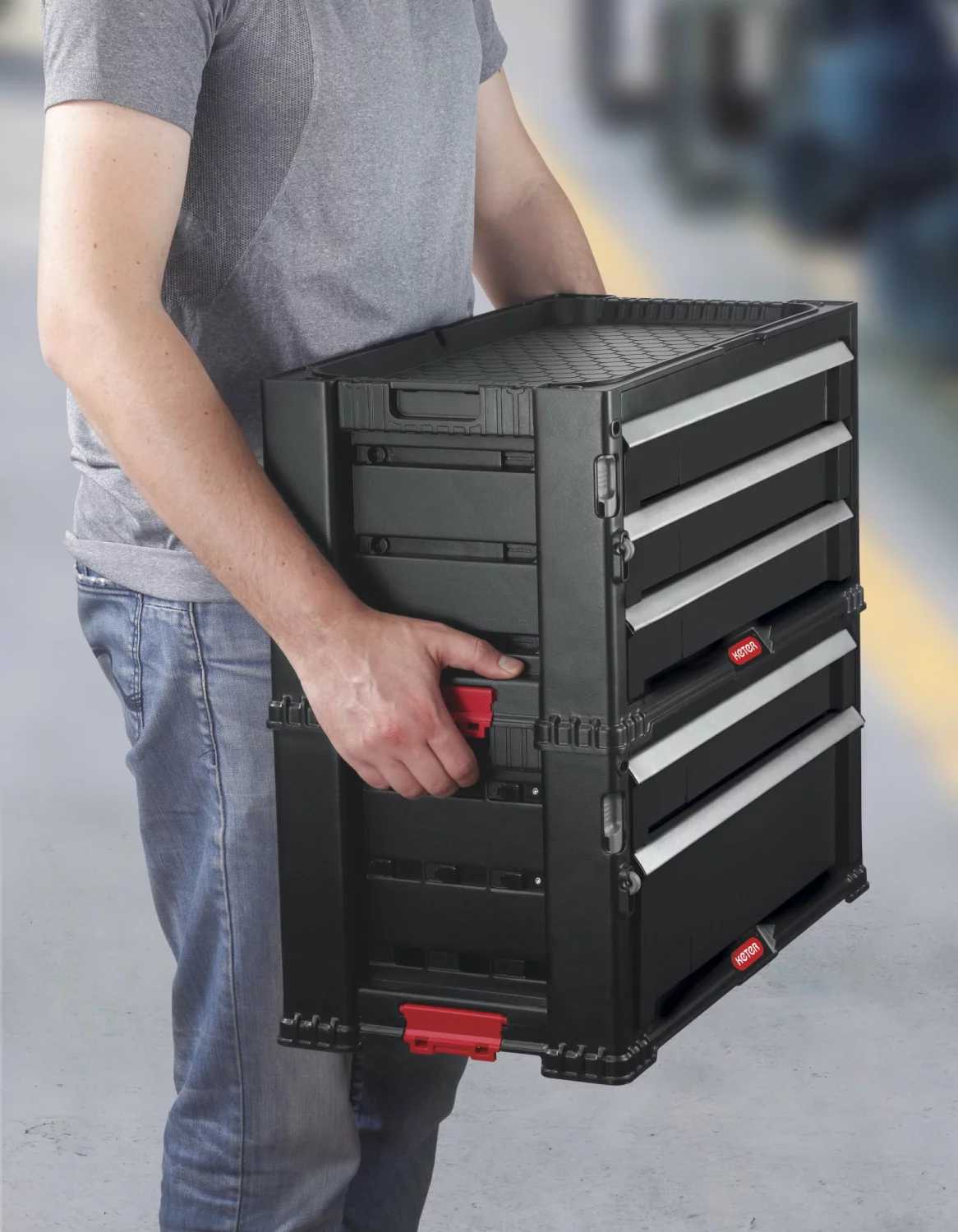 Keter 237007 Module ladenkast 5 lades - Zwart