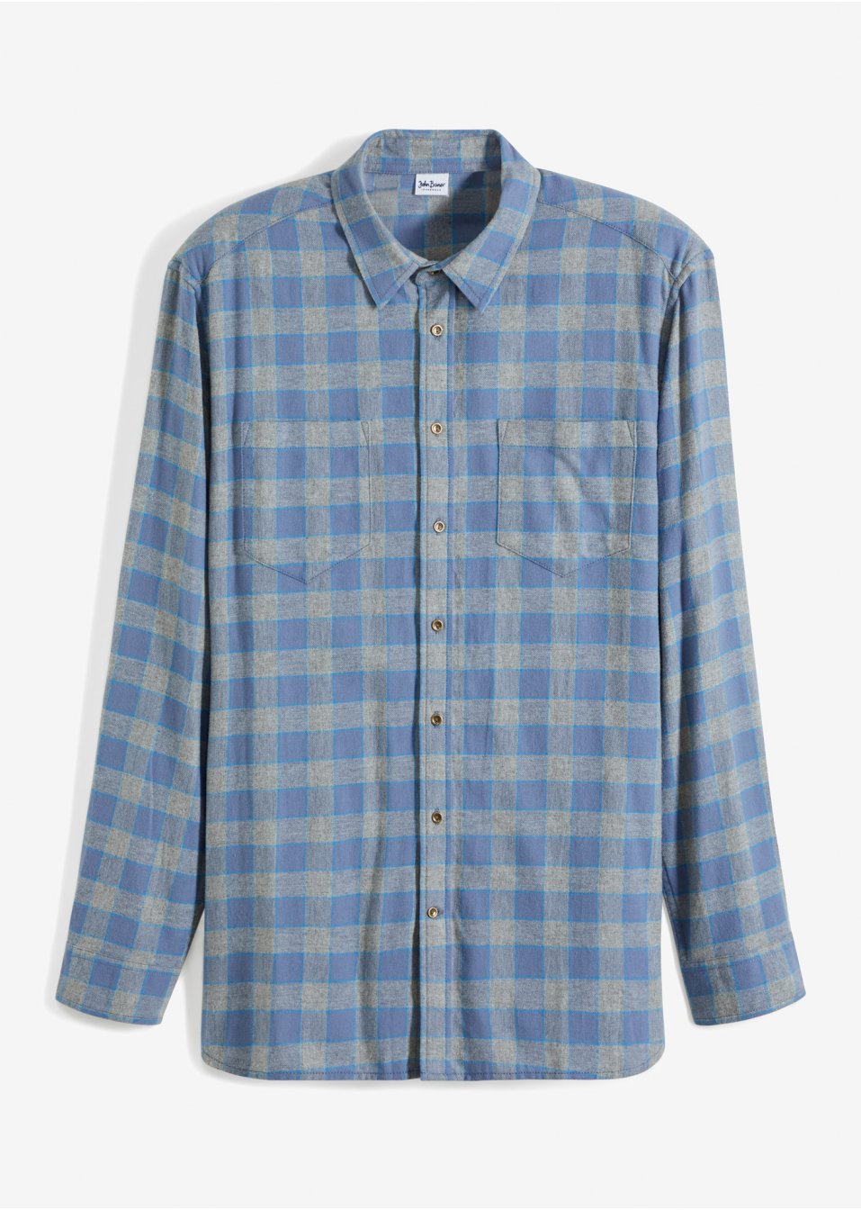 Chemise manches longues en flanelle coupe confort