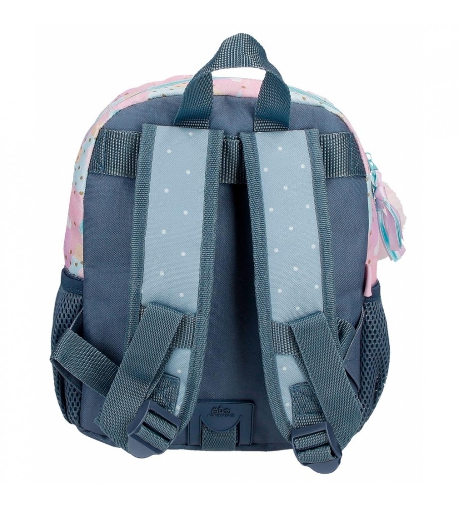 Mochila pequena Movem Give Yourself Time Adaptável Azul