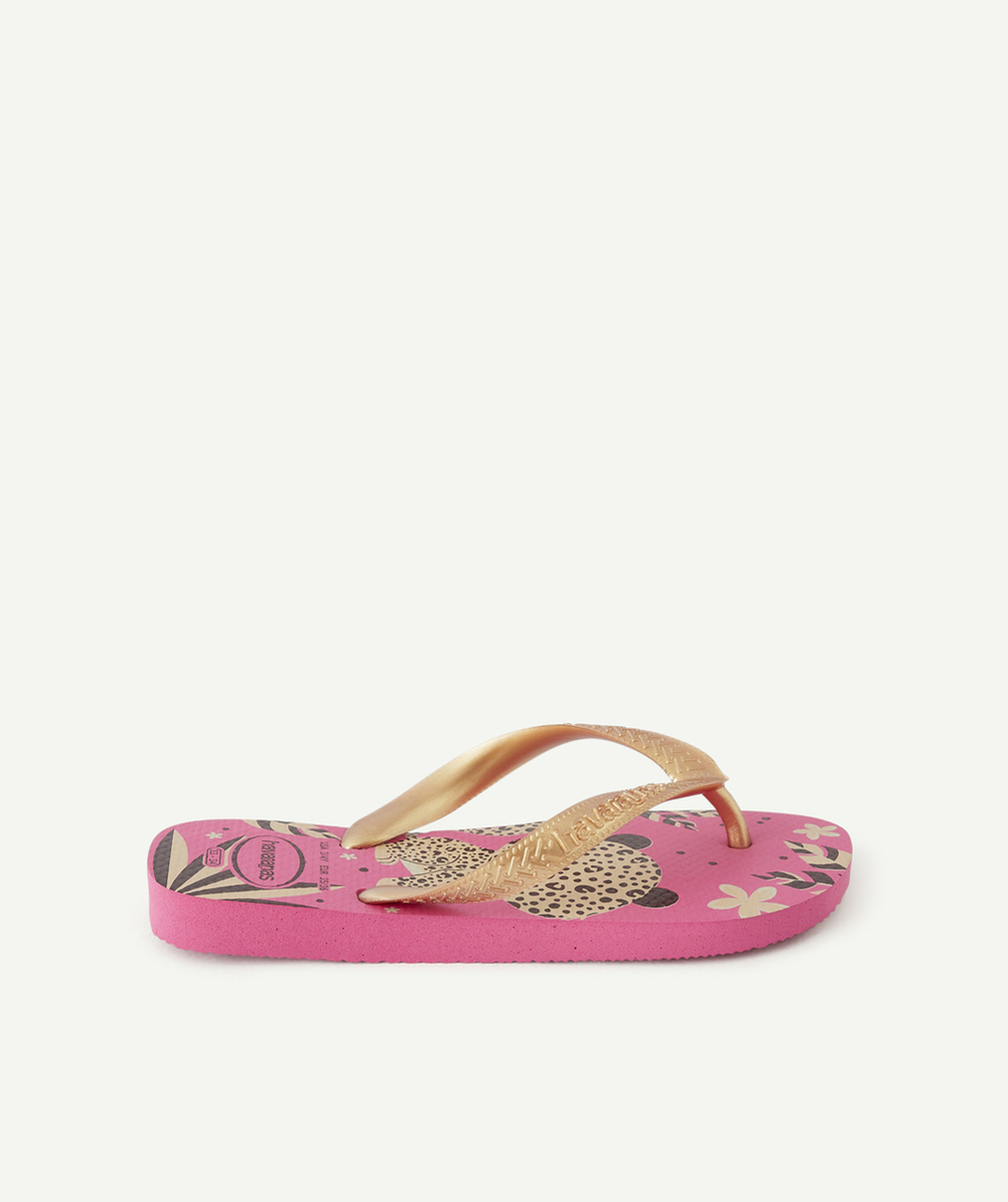 HAVAIANASTONGS FILLE ROSES AVEC TIGRES